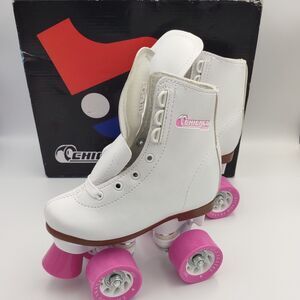 Chicago Skates Girl's Classic Roller Rink Quad Skates Child SZ 10 J ST# CRS1900